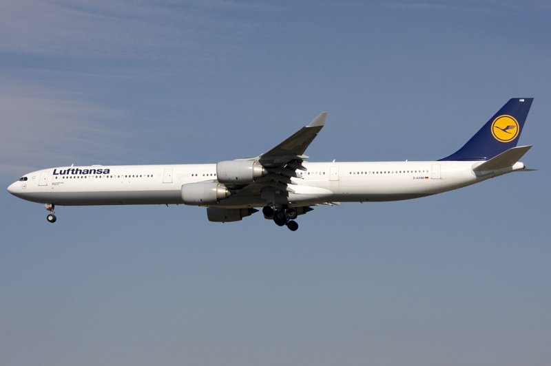 Lufthansa, D-AIHM, Airbus, A340-642, 21.03.2009, FRA, Frankfurt, Germany 

