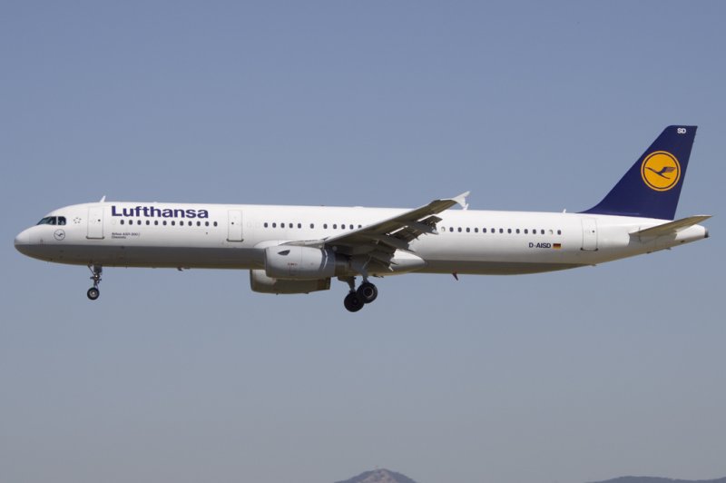 Lufthansa, D-AISD, Airbus, A321-231, 13.06.2009, BCN, Barcelona, Spain

