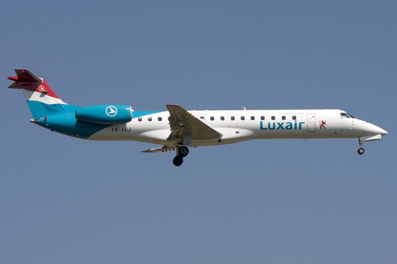 Luxair, LX-LGJ, Embraer, ERJ 145, 23.05.2009, FRA, Frankfurt, Germany 

