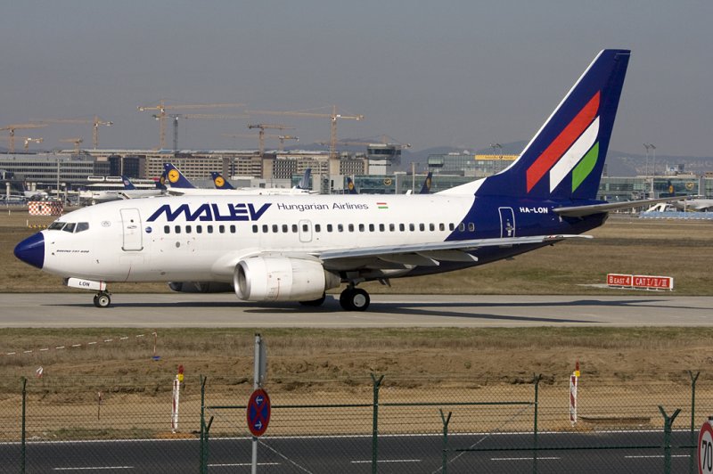 Malev, HA-LON, Boeing, B737-7Q8, 21.03.2009, FRA, Frankfurt, Germany 

