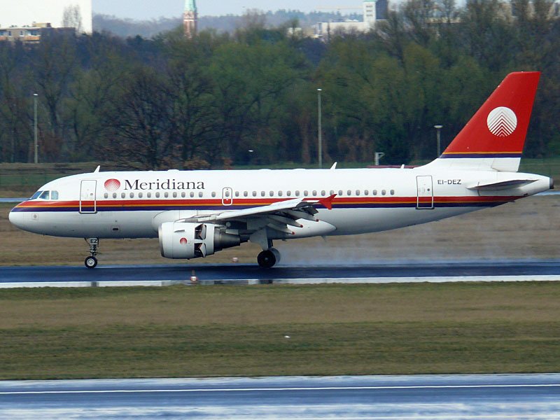 Meridiana 319 EI-DEZ - offizielle Streckenerffnung am 03.04.2008 in Berlin TXL