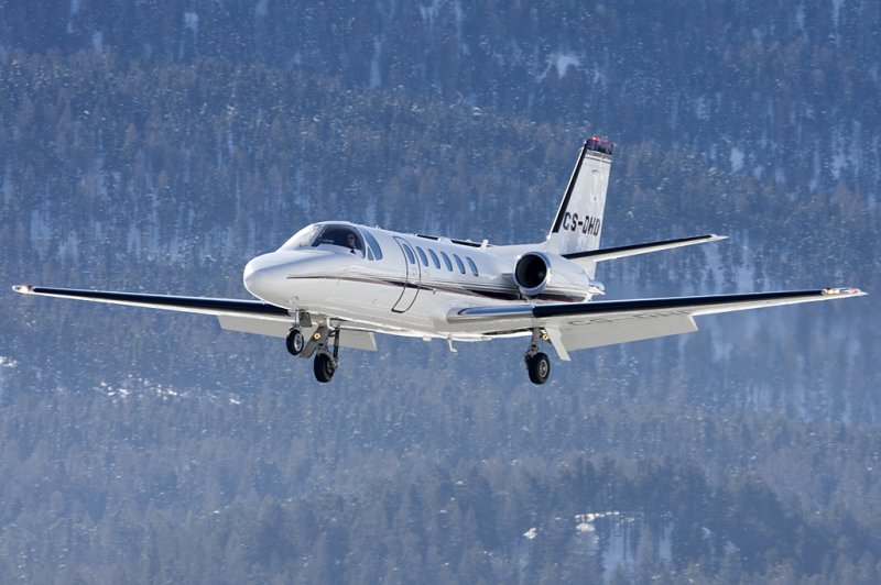 NetJet, CS-DHD, Cessna, 550 Citation, 31.01.2009, SMV, Samedan, Switzerland