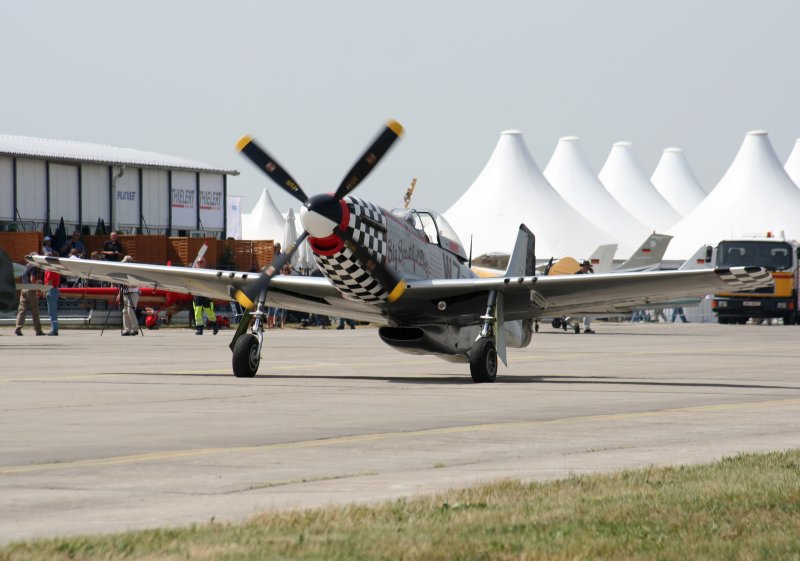 Private North American P-51D Mustang G-HAEC am 30.05.2008 auf der ILA in Berlin-Schnefeld
