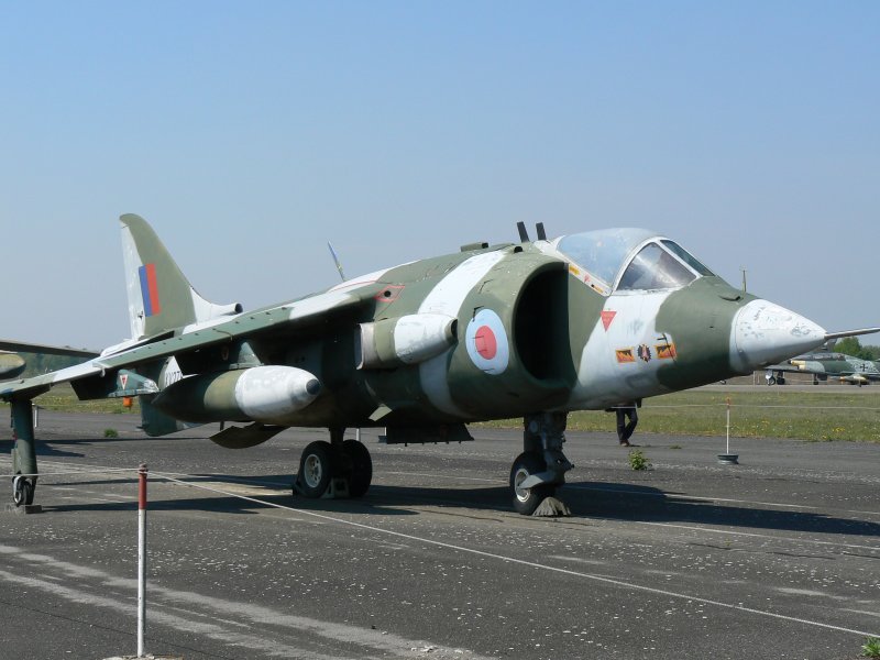 Royal Air Force British Aerospace (Hawker-Siddeley) Harrier GR MK.1 im Luftwaffenmuseum Berlin-Gatow am 27.04.2007
