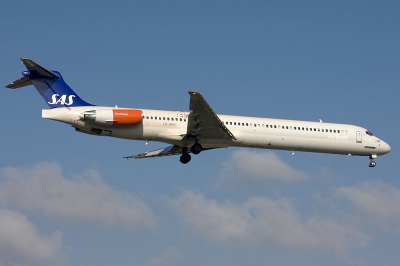 SAS, LN-RMD, McDonnell Douglas, MD-82, 21.02.2009, GVA, Geneve, Switzerland 

