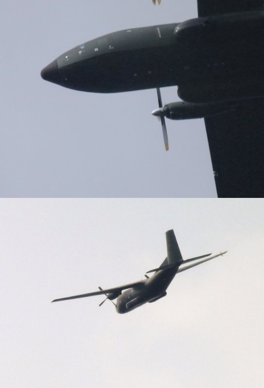 Schnappschu vom 24.03.09
Wohl bei einen bungsflug der Donau entlang im Tiefflug.
War recht leise und beeindruckend.