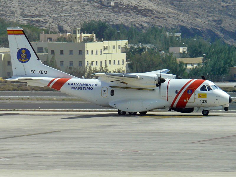 Sociedad Estatal de Salvamento y Seguridad Maritima Airtech CN-235MPA EC-KEM Airport Gran Canaria (LPA) Oktober 2007