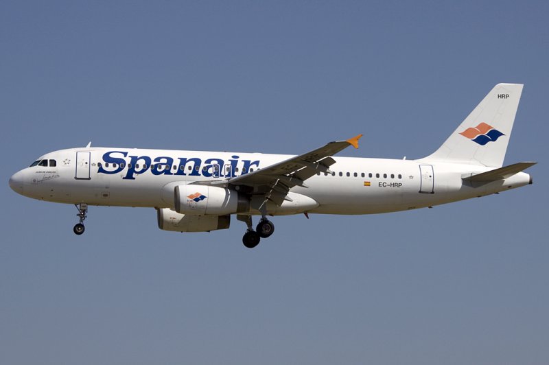 Spanair, EC-HRP, Airbus, A320-232, 13.06.2009, BCN, Barcelona, Spain 

