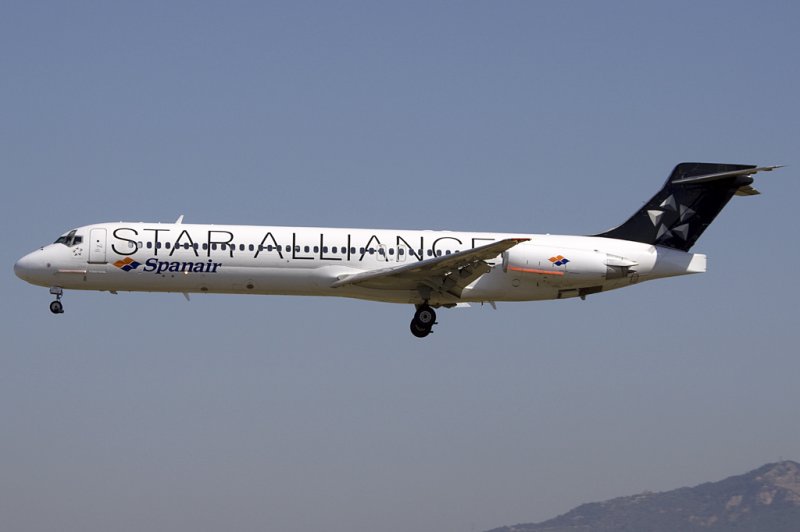 Spanair, EC-JYD, McDonnell Douglas, MD-87, 13.06.2009, BCN, Barcelona, Spain 

