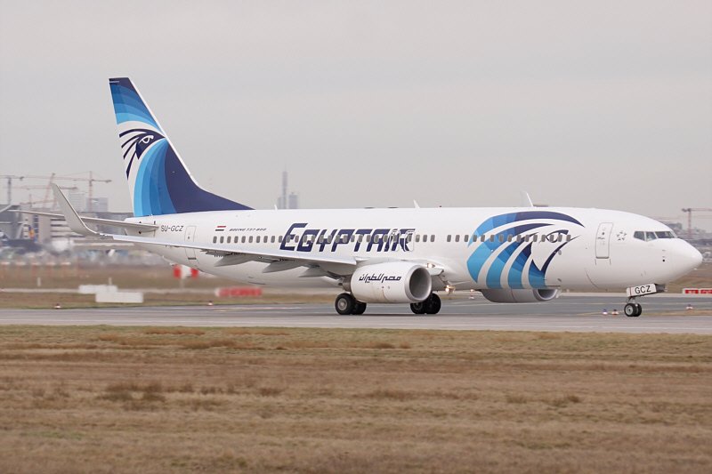 SU-GCZ, B737-866, Frankfurt EDDF/FRA, 18.03.09, attractive Egypt Air B737-866 on it´s takeoff roll at RW18W (EOS50D + SIgma 50-500)