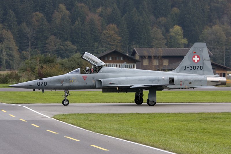 Swiss - Air Force, J-3070, Northrop, F-5E Tiger II; 10.10.2007, LSMM, Meiringen, Switzerland