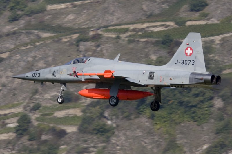 Swiss - Air Force, J-3073, Northrop, F-5E Tiger II; 26.09.2008, LSMS, Sion, Switzerland