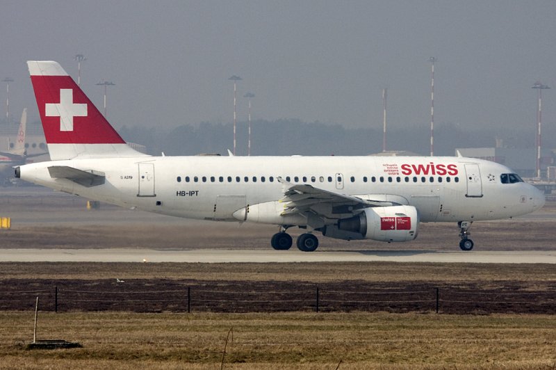 Swiss, HB-IPT, Airbus, A319-112, 28.02.2009, MXP, Mailand-Malpensa, Italy 