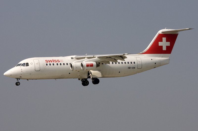 Swiss, HB-IXN, BAe-Avro, ARJ-100, 13.04.2009, ZRH, Zrich, Switzerland 

