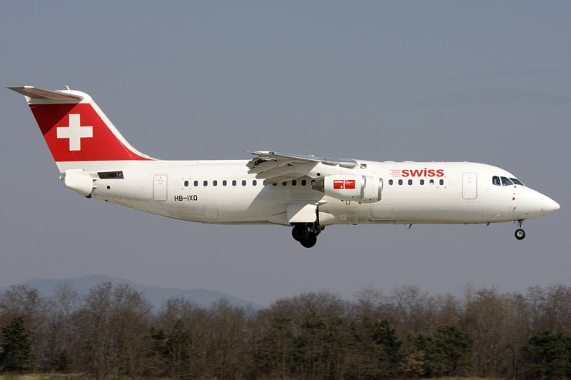 Swiss, HB-IXO, BAe-Avro, ARJ-100, 22.03.2009, BSL, Basel, Switzerland 

