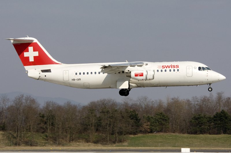 Swiss, HB-IXR, BAe-Avro, ARJ-100, 22.03.2009, BSL, Basel, Switzerland 