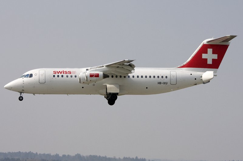 Swiss, HB-IXU, BAe-Avro, ARJ-100, 13.04.2009, ZRH, Zrich, Switzerland 


