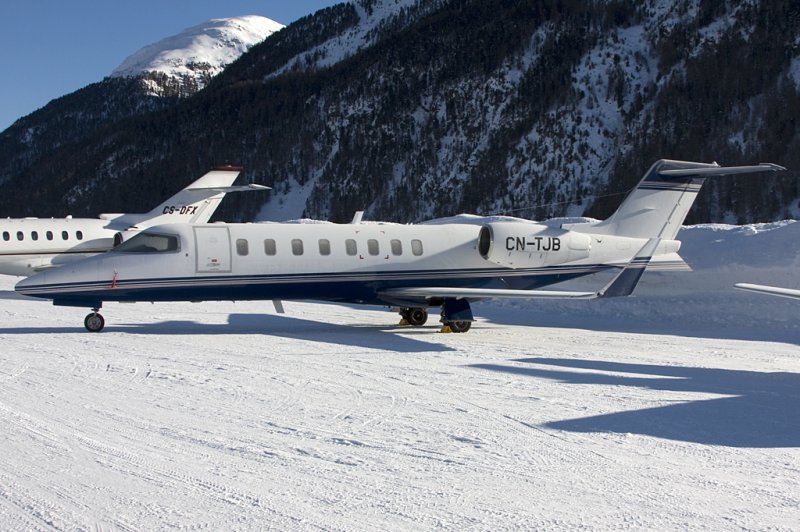 Tafarayt Jet, CN-TJB, Bombardier, Learjet 45, 31.01.2009, SMV, Samedan, Switzerland