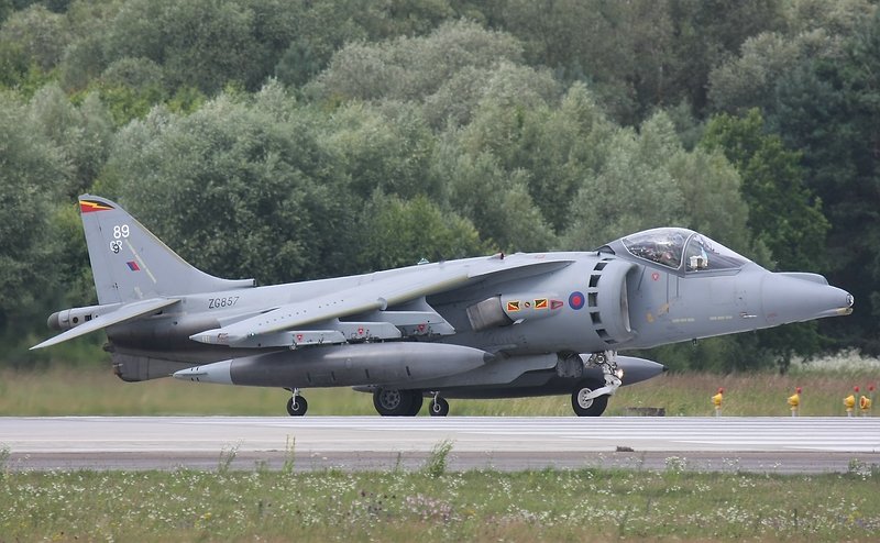 Take-off Harrier GR.7/ZG857/ United Kingdom - Air Force in ETSI,Manching,Germany