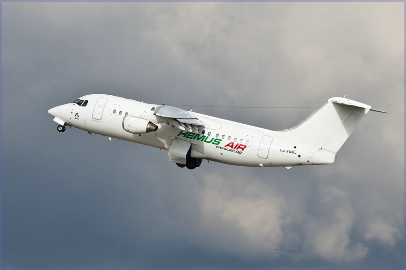 Take off/Avro RJ85/Hemus Air/Zrich-Kloten/ZRH/Schweiz/06.11.09.