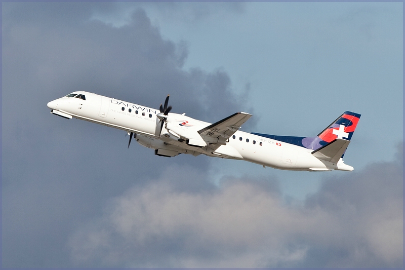 Take off/Saab2000/Darwin/Zrich-Kloten/ZRH/Schweiz/06.11.09.