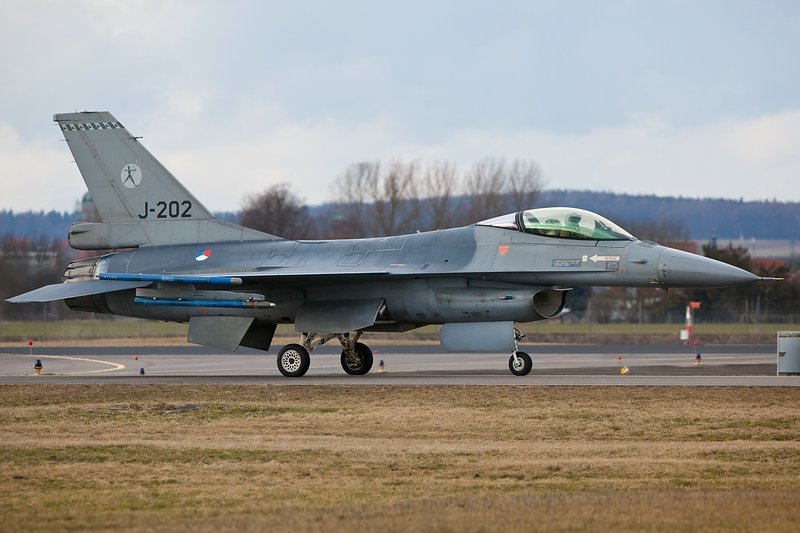 Takeoff F-16, J-202/Niederlande/ in ETSN/ Neuburg/Germany