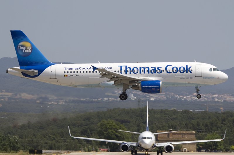 Thomas Cook Belgium, OO-TCO, Airbus, A320-214, 17.06.2009, GRO, Girona, Spain 

