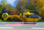 EC 135P-2, D-HHIT ADAC Christoph Europa 1 am Helilandeplatz des Euskirchner Kreiskrnakenhauses - 16.11.2019