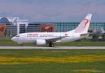 Tunisair, TS-IOK  Kairouan , B737-6H3 beim Start in MUC nach Enfidha (NBE) 18.05.2013