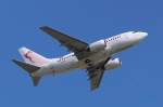 TS-IOQ  Bizerte  / Tunisair / B737-6H3 in MUC im Steigflug nach Enfidha (NBE) 17.07.2013