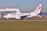 TS-IOR  Tahar Haddad  / Tunisair / B737-6H3 beim Start in MUC nach Tunis (TUN) 16.12.2013