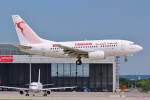 TS-IOR  Tahar Haddad  / Tunisair / B737-6H3 vor der Landung in MUC aus Tunis (TUN) 16.07.2014