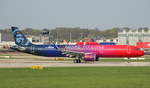 Alaska Airlines, D-AZAA, Reg.N926VA, MSN 8120, Airbus A 321-273N(SL), 20.04.2018, XFW-EDHI, Hamburg-Finkenwerder, Germany ( more to love  livery) 