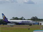 Boeing 737-86N, Avelo Airlines, N801XT, Lakeland-Linder Int.