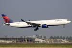 Delta, N814NW, Airbus, A330-323X, 19.09.2009, AMS, Amsterdam, Niederlande     