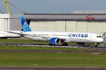 United Airlines Boeing 787-10 Dreamliner N14019 beim Start in Brüssel 18.3.2026