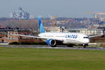 United Airlines Boeing 787-10 Dreamliner N12010 beim Start in Brüssel 18.3.2026