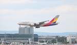 ASIANA Airlines Airbus A380 HL7626 am 07.07.18 in Frankfurt am Main Flughafen