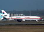 B-2175, McDonnell Douglas MD-11F von China Eastern Cargo rollt in Luxembourg zum Start (Aufnahmedatum nicht bekannt)