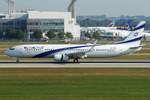 El Al Israel Airlines Boeing B737-958(ER)(WL) 4X-EHC, cn(MSN): 41554,
Flughafen München, 20.08.2018.