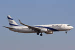 EL-AL Israel Airlines, 4X-EKF, Boeing 737-8HX, msn: 29638/2766, 21.Februar 2019, ZRH Zürich, Switzerland.