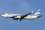 EL-AL Israel Airlines, 4X-EKS, Boeing B737-8HX, msn: 36433/2702,  Caesarea , 02.Juli 2021, MXP Milano Malpensa, Italy.