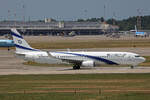EL AL Israel Airlines, 4X-EHE, Boeing 737-958ER, msn: 41556/4840, 11.Juli 2025, MXP Milano Malpensa, Italy.