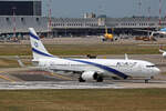 El Al Israel Airlines, 4X-EHA, Boeing B737-958ER, msn: 41552/4632, 10.Juli 2026, MXP Milano Malpensa, Italy.