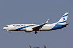 EL AL Israel Airlines, 4X-EKP, Boeing B737-8Q8, msn: 30639/935,  Nahariya , 10.Juli 2026, MXP Milano Malpensa, Italy.