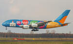 Emirates, Airbus A380-861, A6-EOT(Dubai Expo Livery), Dusseldorf International Airport(DUS), 28.11.2021