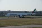 B777-300 der Emirates auf dem Weg nach Dubai
