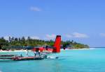 DHC-6 Twin Otter 8Q-MAN von Maledivian Air Taxi auf der Insel Meedhupparu am 24.2.2011