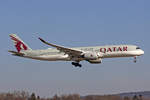 Qatar Airways, A7-AMG, Airbus A350-941, msn: 207, 21.Februar 2019, ZRH Zürich, Switzerland.