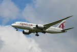 Qatar Airways, Boeing B 787-8 Dreamliner, A7-BCZ, BER, 29.05.2021